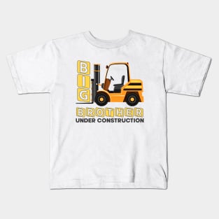 Announcement Baby Promoted to Big brother Under Construction Kids T-Shirt